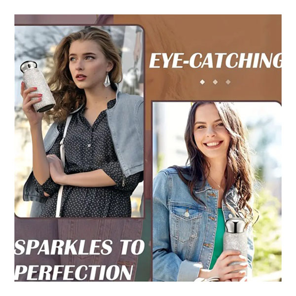 Μπουκάλι- Θερμός με Στρας 260ml Λιλά Μπουκάλι- Θερμός με Στρας 260ml Λιλά