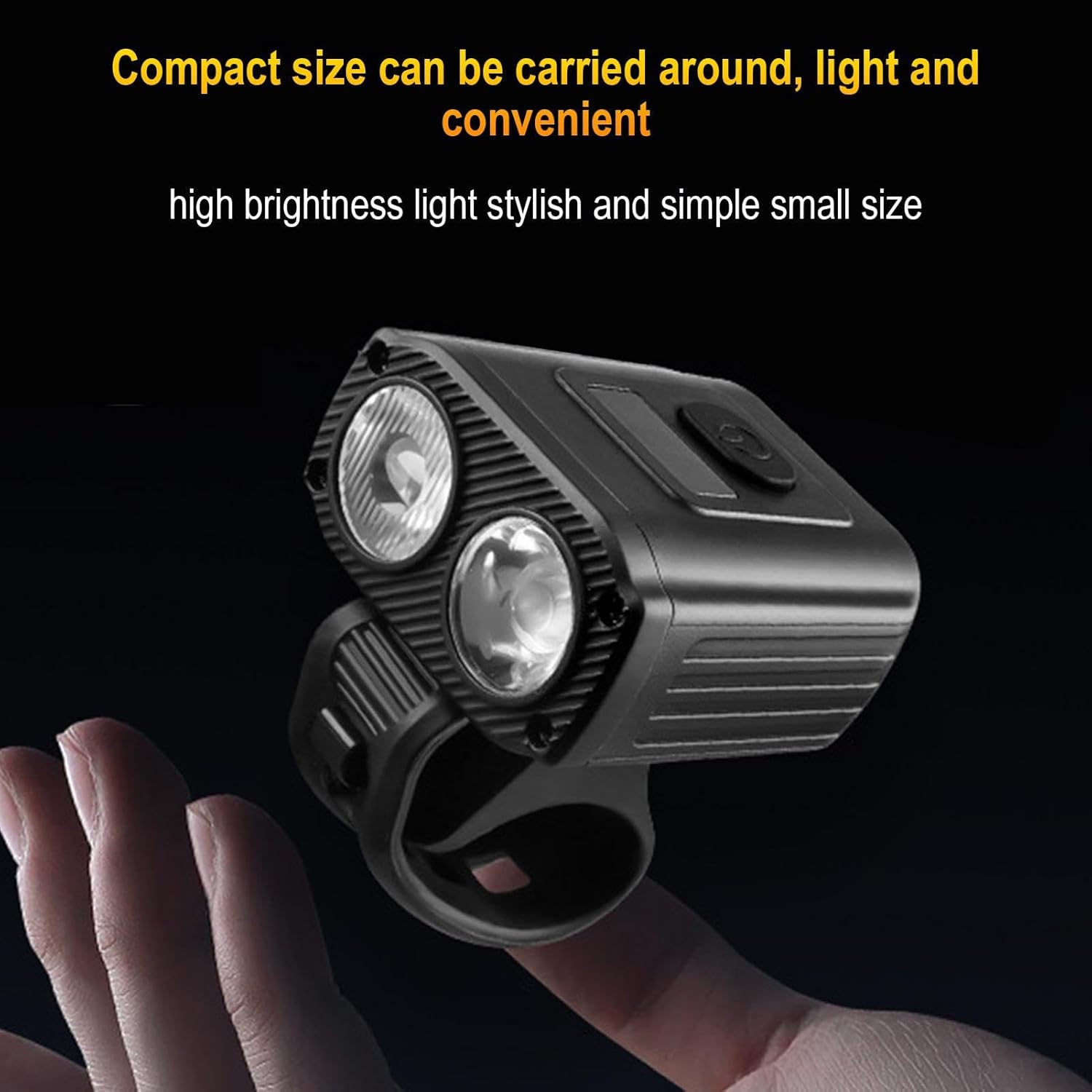 Μπροστινό Φως Ποδηλάτου LED - Μαύρο Μπροστινό Φως Ποδηλάτου LED - Μαύρο