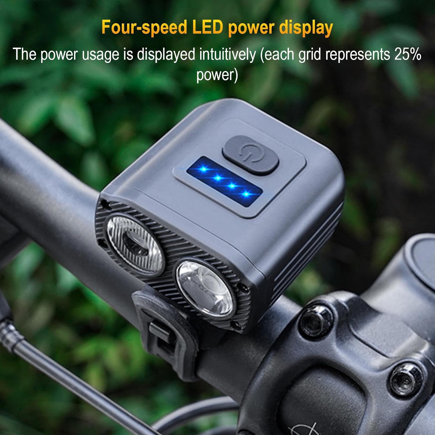 Μπροστινό Φως Ποδηλάτου LED - Μαύρο Μπροστινό Φως Ποδηλάτου LED - Μαύρο