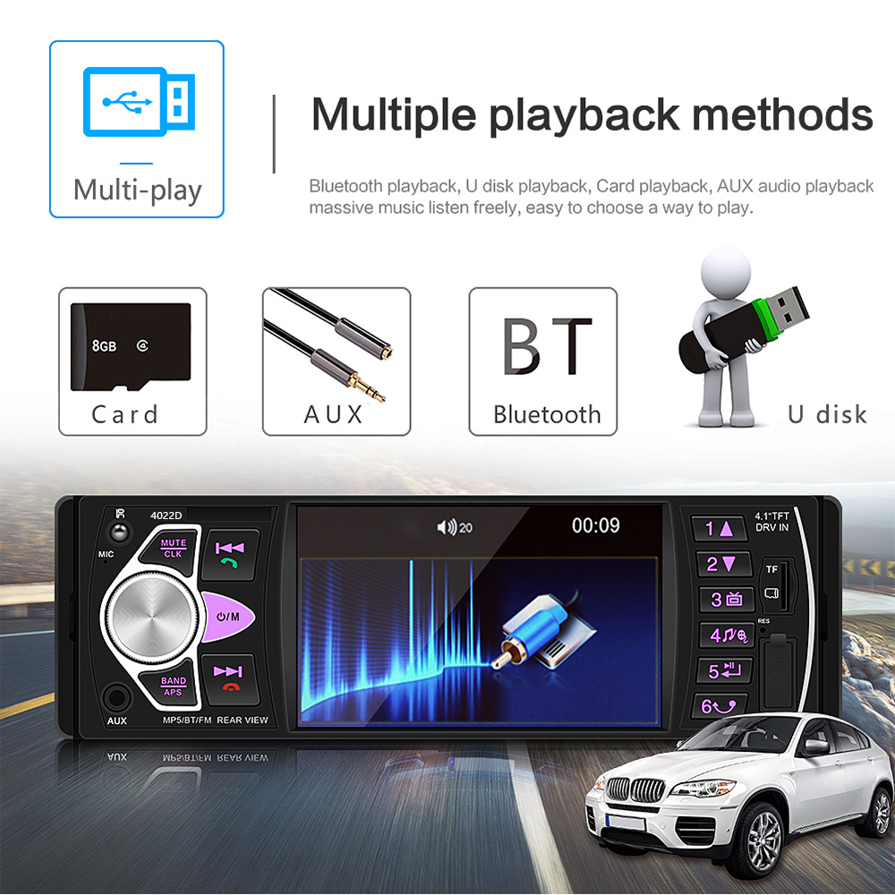 Multimedia Universal HD Οθόνη 4 - Ηχοσύστημα 1DIN Bluetooth, Handsfree, MP5 / MP3 / USB / SD / FM / AUX / Mirrorlink με Τηλεχειριστήριο Multimedia Universal HD Οθόνη 4 - Ηχοσύστημα 1DIN Bluetooth, Handsfree, MP5 / MP3 / USB / SD / FM / AUX / Mirrorlink με Τηλεχειριστήριο