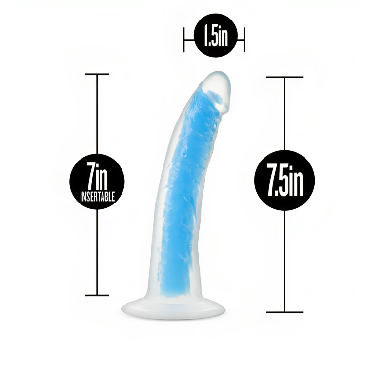 Neon Φωσφοριζέ Ρεαλιστικό Dildo Σιλικόνης με Ραβδώσεις & Ισχυρή Βεντούζα - Glow In The Dark Neon Φωσφοριζέ Ρεαλιστικό Dildo Σιλικόνης με Ραβδώσεις & Ισχυρή Βεντούζα - Glow In The Dark