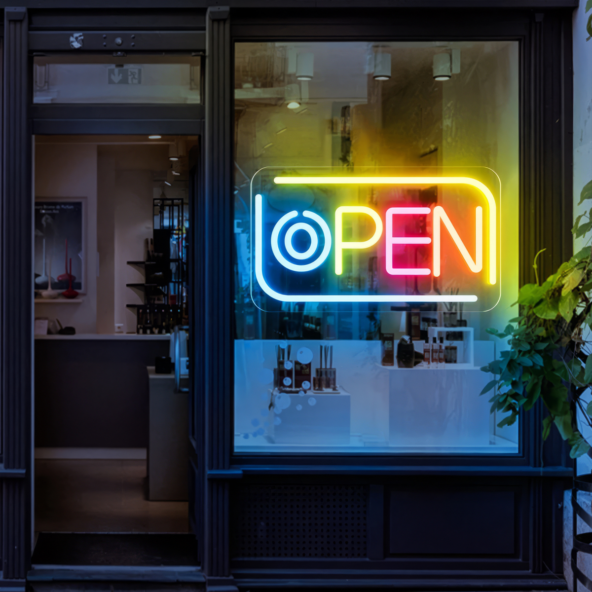 Neon Led Διαφημιστική Πινακίδα Φωτιζόμενη OPEN 40x36cm με USB Neon Led Διαφημιστική Πινακίδα Φωτιζόμενη OPEN 40x36cm με USB