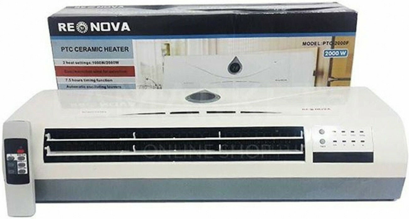 NOVA Ισχυρό Επιτοίχιο Θερμαντικό Σώμα τύπου Air Condition με Τηλεχειριστήριο PTC-2000F NOVA Ισχυρό Επιτοίχιο Θερμαντικό Σώμα τύπου Air Condition με Τηλεχειριστήριο PTC-2000F