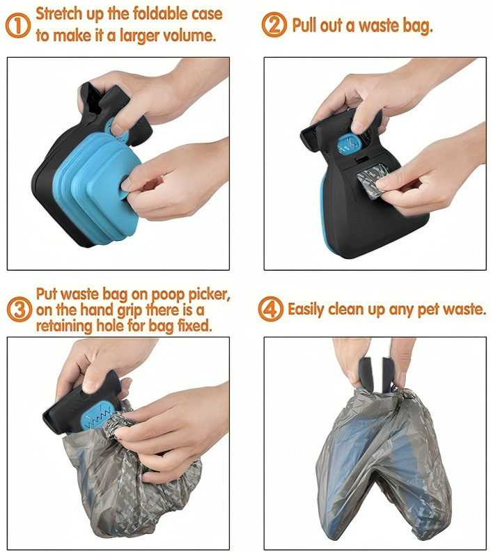 Nunbell Πτυσσόμενο Φτυράκι - Δοχείο Συλλογής Περιττωμάτων Κατοικιδίων με Σακούλες Nunbell Πτυσσόμενο Φτυράκι - Δοχείο Συλλογής Περιττωμάτων Κατοικιδίων με Σακούλες