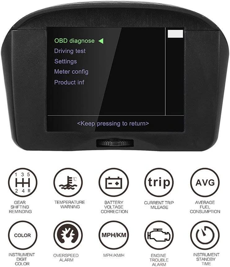 OBD 2 Διαγνωστικό Αυτοκινήτου 11 Λειτουργίες με Οθόνη HUD Ψηφιακό με Καλώδιο OBD 2 Διαγνωστικό Αυτοκινήτου 11 Λειτουργίες με Οθόνη HUD Ψηφιακό με Καλώδιο