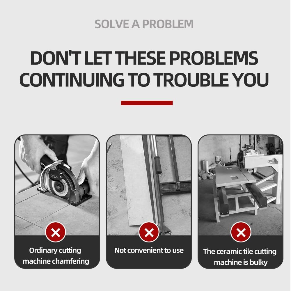 Οδηγός Φαλτσοκοπής Πλακιδίων για Γωνιακό Τροχό με Ρυθμιζόμενη Κοπή 45 Μοιρών Οδηγός Φαλτσοκοπής Πλακιδίων για Γωνιακό Τροχό με Ρυθμιζόμενη Κοπή 45 Μοιρών