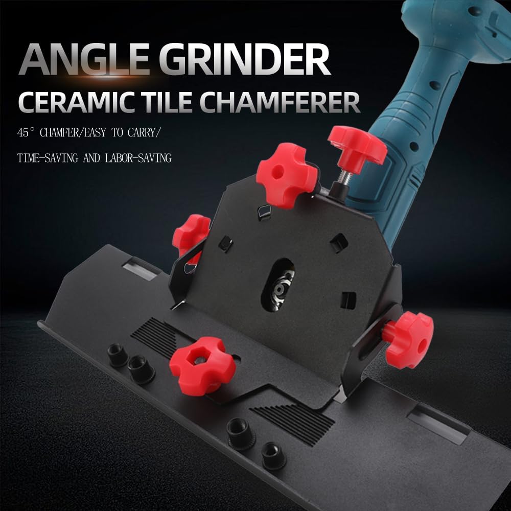 Οδηγός Φαλτσοκοπής Πλακιδίων για Γωνιακό Τροχό με Ρυθμιζόμενη Κοπή 45 Μοιρών Οδηγός Φαλτσοκοπής Πλακιδίων για Γωνιακό Τροχό με Ρυθμιζόμενη Κοπή 45 Μοιρών