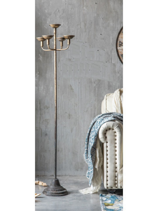 Old Castle Retro Μεταλλικό Κηροπήγιο 5 Θέσεων 37x37x149εκ Δαπέδου Old Castle Retro Μεταλλικό Κηροπήγιο 5 Θέσεων 37x37x149εκ Δαπέδου