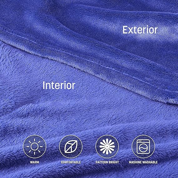 Ολόσωμη Κουβέρτα-Ρούχο Βελουτέ με Μανίκια, Τσέπη & Κάλυψη Ποδιών-SoftHug Fleece Ολόσωμη Κουβέρτα-Ρούχο Βελουτέ με Μανίκια, Τσέπη & Κάλυψη Ποδιών-SoftHug Fleece