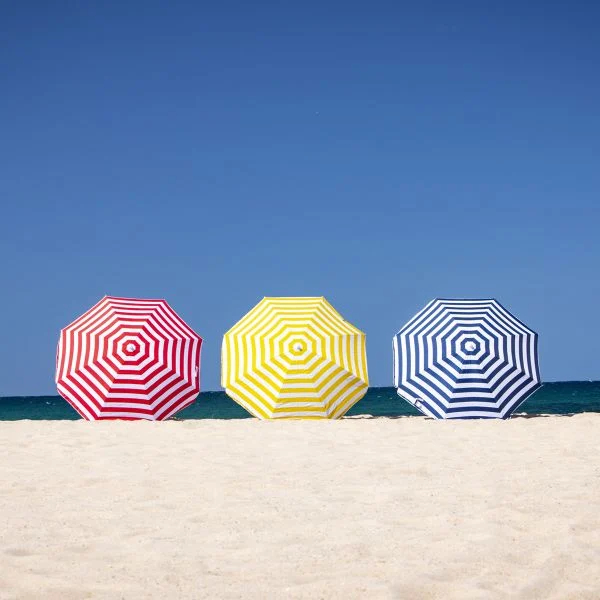 Ομπρέλα Θαλάσσης Υφασμάτινη Ριγέ 120cm Ομπρέλα Θαλάσσης Υφασμάτινη Ριγέ 120cm