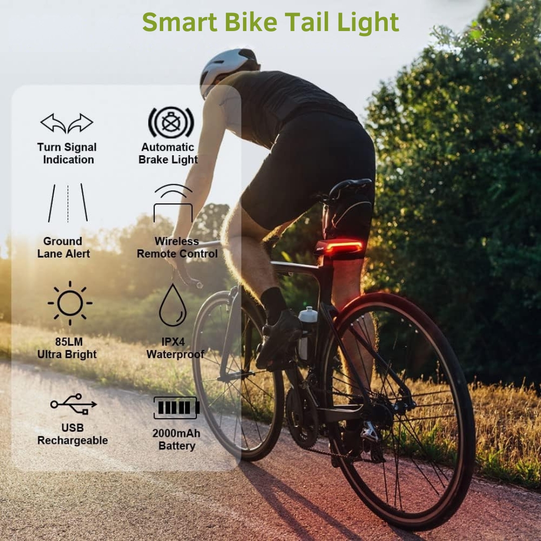 Οπίσθιο Ασύρματο Φανάρι Laser Ποδηλάτου Επαναφορτιζόμενο με Usb και Φλας με Χειριστήριο στο Τιμόνι - Meilan Οπίσθιο Ασύρματο Φανάρι Laser Ποδηλάτου Επαναφορτιζόμενο με Usb και Φλας με Χειριστήριο στο Τιμόνι - Meilan
