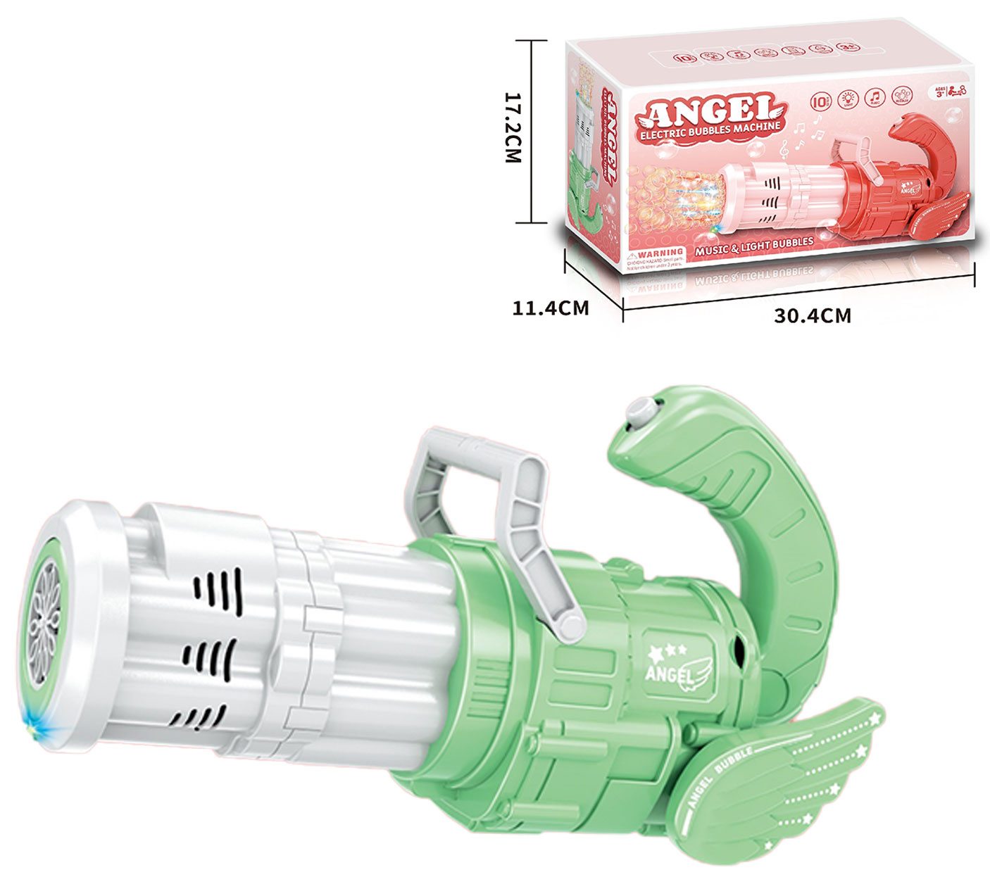 Όπλο για Μπουρμπουλήθρες και Πολύχρωμες Σαπουνόφουσκες με Φως-Bubble Machine Gun - Για ηλικίες 3+ σε Διάφορα Χρώματα Όπλο για Μπουρμπουλήθρες και Πολύχρωμες Σαπουνόφουσκες με Φως-Bubble Machine Gun - Για ηλικίες 3+ σε Διάφορα Χρώματα