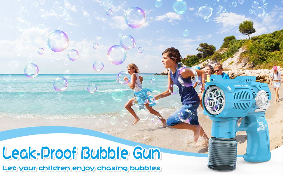 Όπλο Συσκευή για Φυσαλίδες με 5 Εξόδους για Άπειρες Πολύχρωμες Σαπουνόφουσκες - Bubble Machine Gun - Μπλέ Όπλο Συσκευή για Φυσαλίδες με 5 Εξόδους για Άπειρες Πολύχρωμες Σαπουνόφουσκες - Bubble Machine Gun - Μπλέ