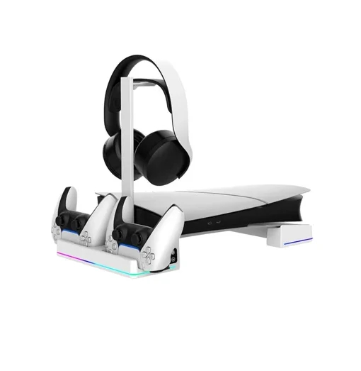 Οριζόντια Βάση PS5 Slim iPega με RGB Φωτισμό Λευκή – Αντιολισθητική και Εργονομική Οριζόντια Βάση PS5 Slim iPega με RGB Φωτισμό Λευκή – Αντιολισθητική και Εργονομική