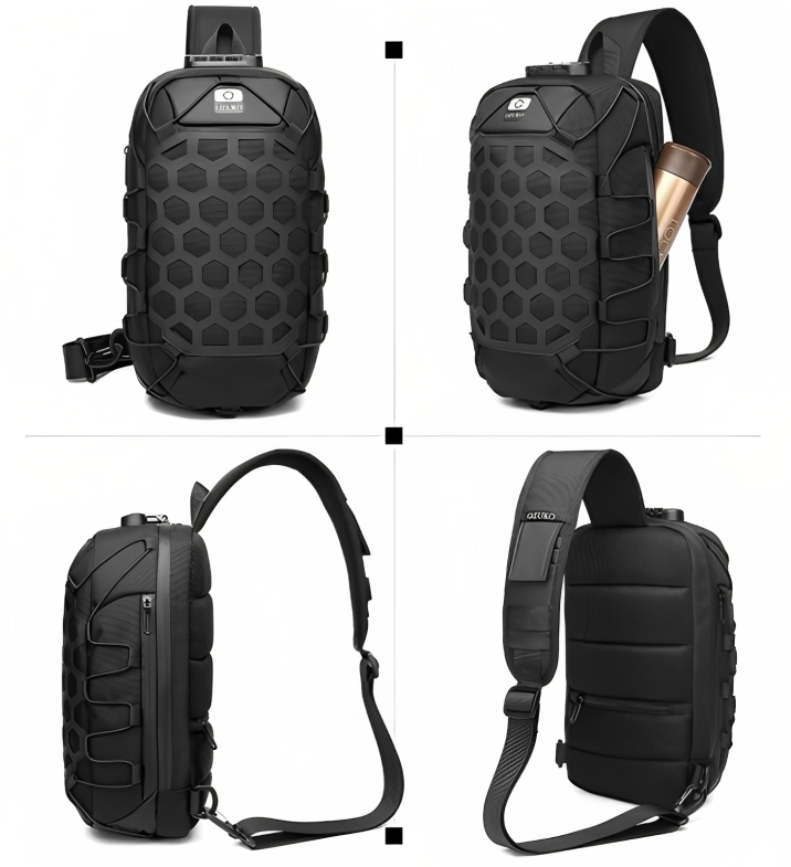 Ozuko Ανδρική Αντικλεπτική Oxford Τσάντα Ώμου Αδιάβροχη - Μαύρη Ozuko Ανδρική Αντικλεπτική Oxford Τσάντα Ώμου Αδιάβροχη - Μαύρη