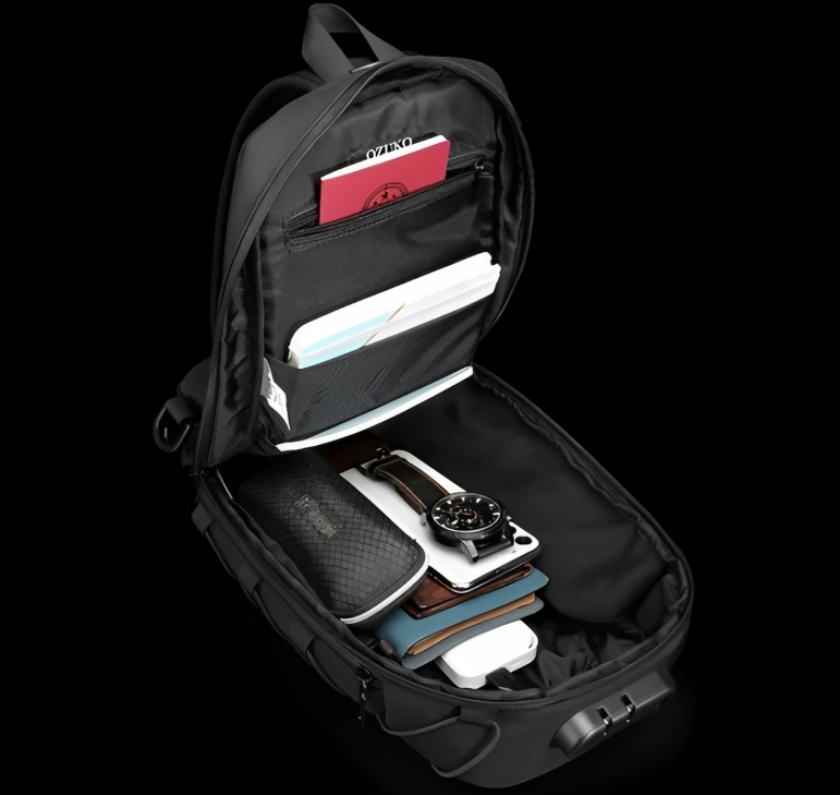 Ozuko Ανδρική Αντικλεπτική Oxford Τσάντα Ώμου Αδιάβροχη - Μαύρη Ozuko Ανδρική Αντικλεπτική Oxford Τσάντα Ώμου Αδιάβροχη - Μαύρη