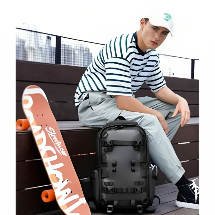 Ozuko Ανδρικό Πολυλειτουργικό Σακίδιο Πλάτης Αδιάβροχο - Κατάλληλο για Μεταφορά Κράνους, Skateboard Ozuko Ανδρικό Πολυλειτουργικό Σακίδιο Πλάτης Αδιάβροχο - Κατάλληλο για Μεταφορά Κράνους, Skateboard