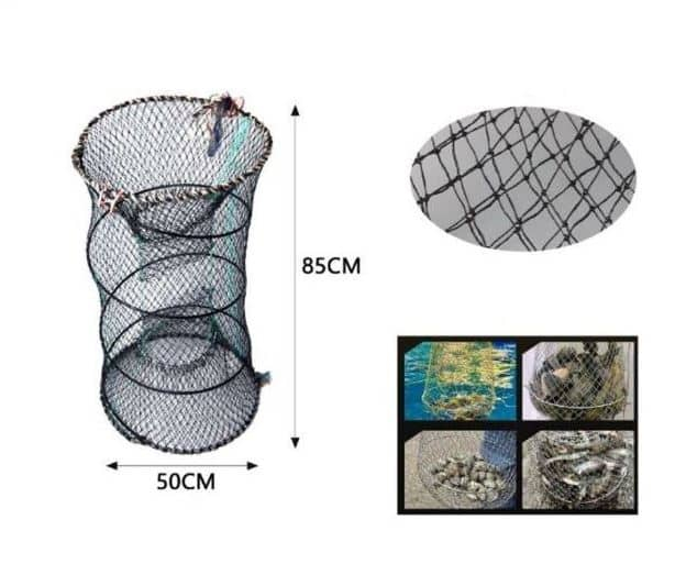 Παγίδα για Ψάρια – Κιούρτος 85x50cm Στρογγυλή Πτυσσόμενη για Ψάρια, Καραβίδες, Καβούρια Παγίδα για Ψάρια – Κιούρτος 85x50cm Στρογγυλή Πτυσσόμενη για Ψάρια, Καραβίδες, Καβούρια