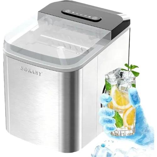 Παγομηχανή Με Οθόνη Αφής Και Με Παραγωγή 12 κιλά/24h 112W Sokany Παγομηχανή Με Οθόνη Αφής Και Με Παραγωγή 12 κιλά/24h 112W Sokany