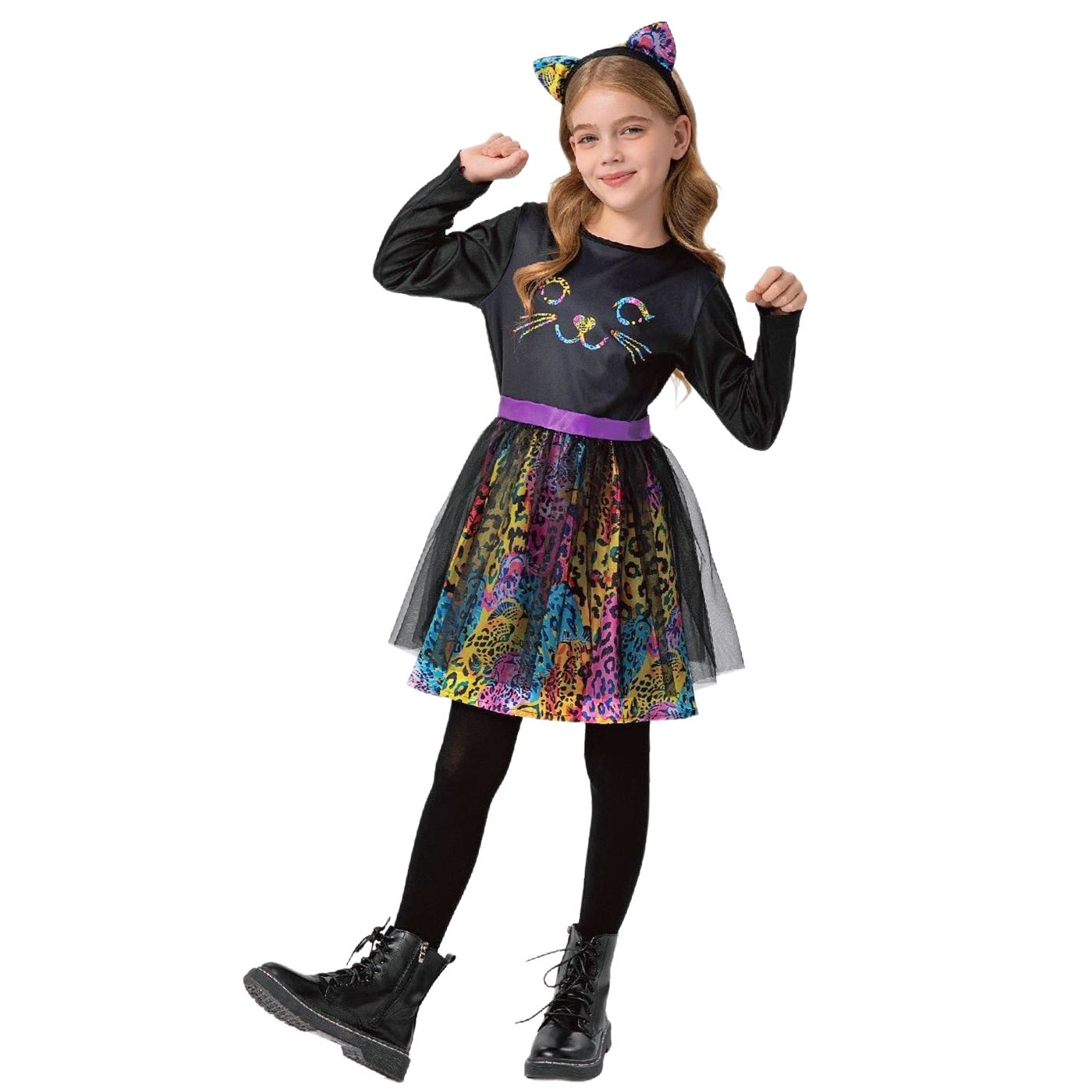 Παιδική Αποκριάτικη Στολή Φόρεμα Γατούλα με Στέκα Αυτάκια - Carnavalista Παιδική Αποκριάτικη Στολή Φόρεμα Γατούλα με Στέκα Αυτάκια - Carnavalista