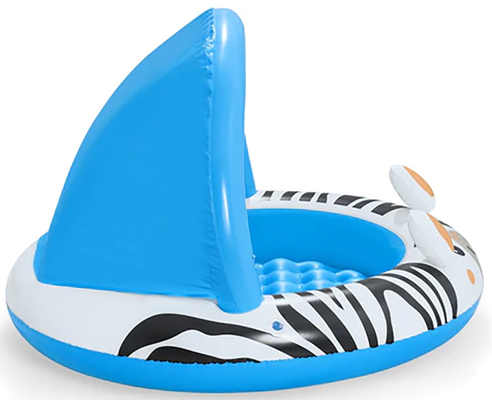 Παιδική Φουσκωτή Πισίνα Ζέβρα με Ηλιοπροστασία 97x66 cm Παιδική Φουσκωτή Πισίνα Ζέβρα με Ηλιοπροστασία 97x66 cm