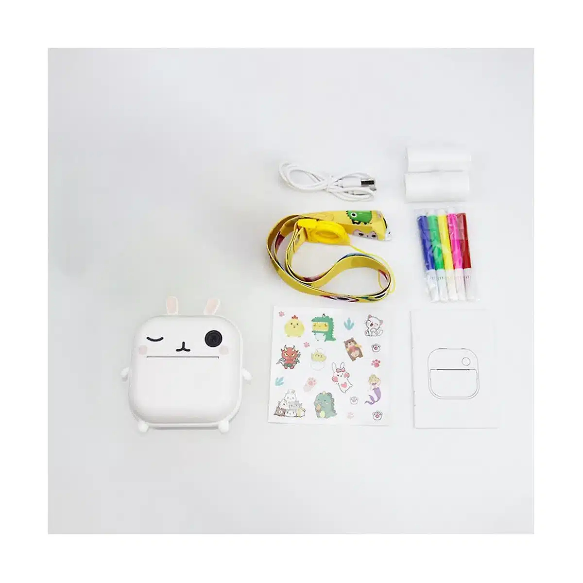 Παιδική Κάμερα Θερμικής Εκτύπωσης M2 Κουνελάκι με Οθόνη IPS 2,4″ Ηλικίες 6+ Ετών σε Λευκό Παιδική Κάμερα Θερμικής Εκτύπωσης M2 Κουνελάκι με Οθόνη IPS 2,4″ Ηλικίες 6+ Ετών σε Λευκό