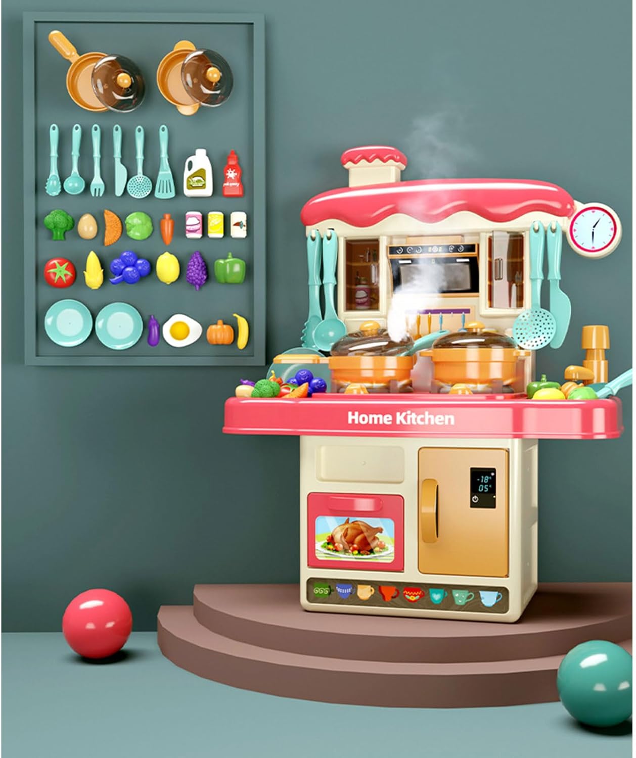 Παιδική Κουζίνα Home Kitchen με 2 Εστίες και Νεροχύτη 27 x 37 x 12 cm - ToyMarkt Παιδική Κουζίνα Home Kitchen με 2 Εστίες και Νεροχύτη 27 x 37 x 12 cm - ToyMarkt