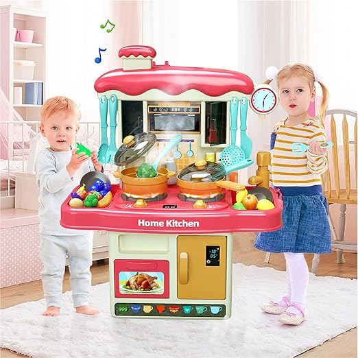 Παιδική Κουζίνα Home Kitchen με 2 Εστίες και Νεροχύτη 27 x 37 x 12 cm - ToyMarkt Παιδική Κουζίνα Home Kitchen με 2 Εστίες και Νεροχύτη 27 x 37 x 12 cm - ToyMarkt