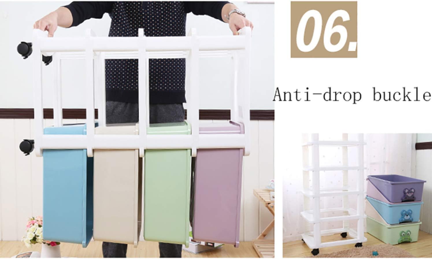 Παιδική Πλαστική Τροχήλατη Συρταριέρα με Ζωάκια - Με 5 Συρτάρια Παιδική Πλαστική Τροχήλατη Συρταριέρα με Ζωάκια - Με 5 Συρτάρια