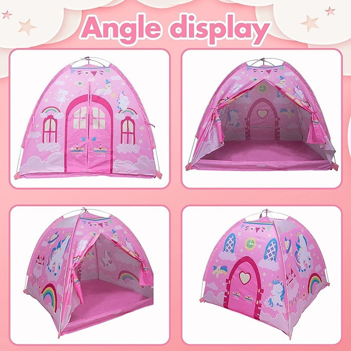 Παιδική Σκηνή με Μονόκερο Ροζ 120 x 120 x 107cm Παιδική Σκηνή με Μονόκερο Ροζ 120 x 120 x 107cm