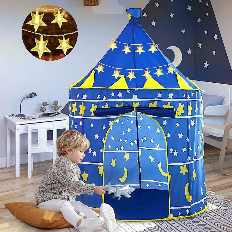 Παιδική Σκηνή Pop-Up Κάστρο Ιπποτικό με Αστέρια & Σημαιούλα για 3+ Ετών 105x105x135cm Μπλε Playtent Παιδική Σκηνή Pop-Up Κάστρο Ιπποτικό με Αστέρια & Σημαιούλα για 3+ Ετών 105x105x135cm Μπλε Playtent