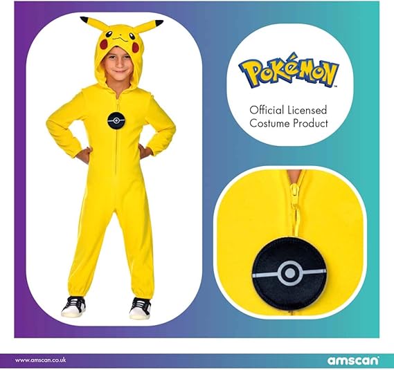 Παιδική Στολή Πίκατσου με Κουκούλα & 3D Λεπτομέρειες - Amscan Παιδική Στολή Πίκατσου με Κουκούλα & 3D Λεπτομέρειες - Amscan