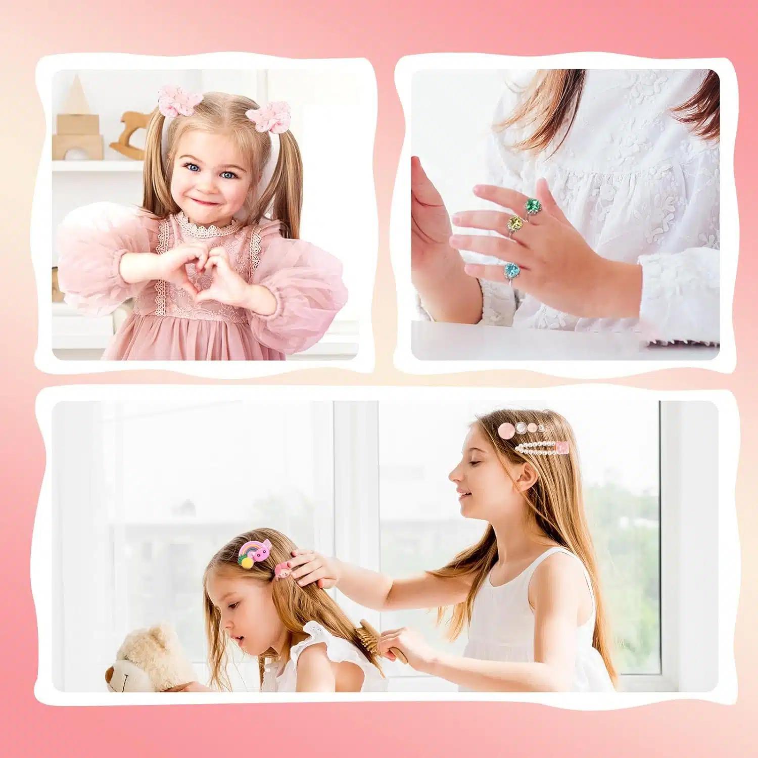 Παιδική Βελούδινη Κοσμηματοθήκη με Αξεσουάρ Μαλλιών και Κοσμήματα σε Ροζ Χρώμα Παιδική Βελούδινη Κοσμηματοθήκη με Αξεσουάρ Μαλλιών και Κοσμήματα σε Ροζ Χρώμα