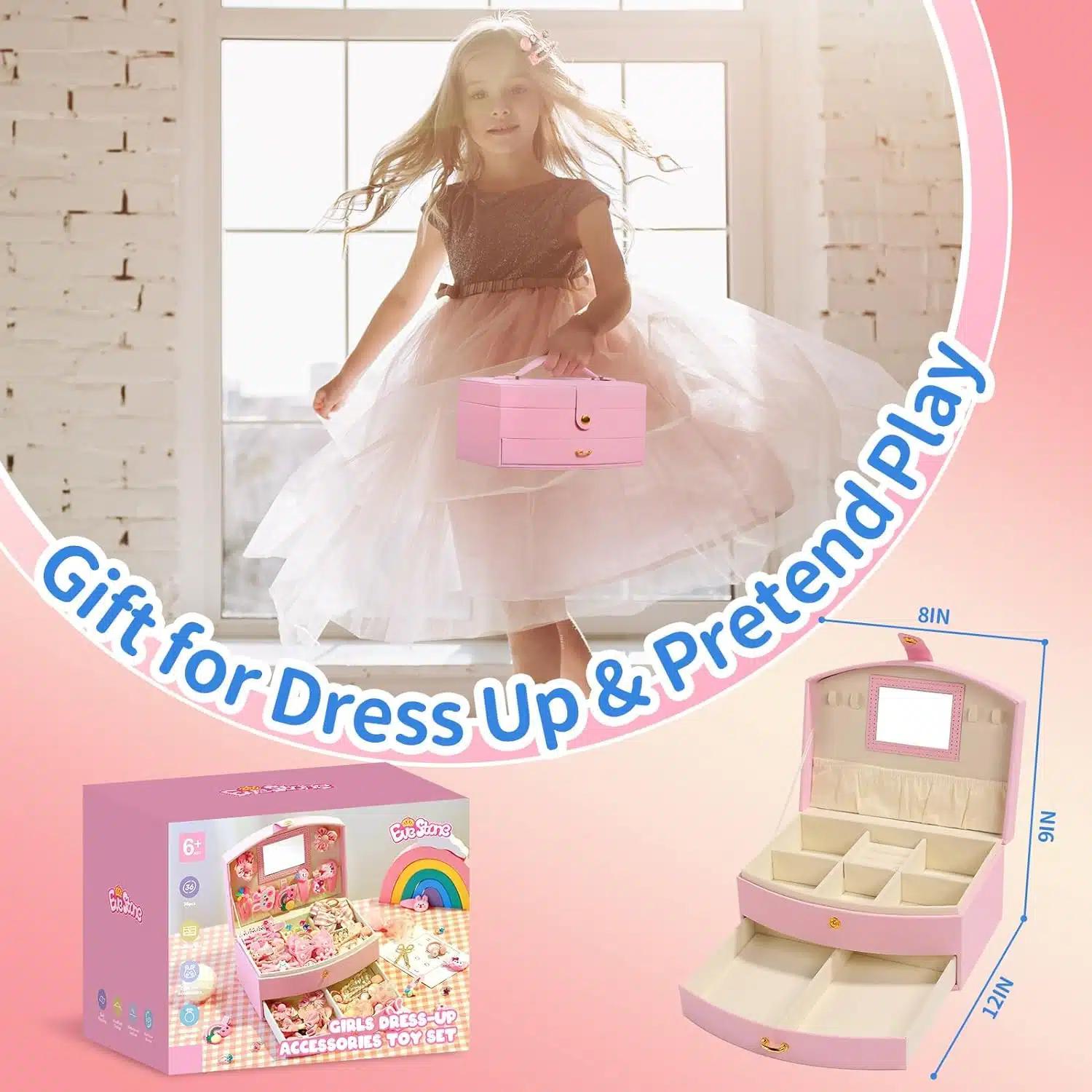 Παιδική Βελούδινη Κοσμηματοθήκη με Αξεσουάρ Μαλλιών και Κοσμήματα σε Ροζ Χρώμα Παιδική Βελούδινη Κοσμηματοθήκη με Αξεσουάρ Μαλλιών και Κοσμήματα σε Ροζ Χρώμα