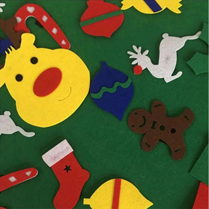 Παιδική Χριστουγεννιάτικη DIY Κατασκευή Τοίχου από Τσόχα - Χριστουγεννιάτικο Δέντρο 100cm με 29 Στολίδια Παιδική Χριστουγεννιάτικη DIY Κατασκευή Τοίχου από Τσόχα - Χριστουγεννιάτικο Δέντρο 100cm με 29 Στολίδια