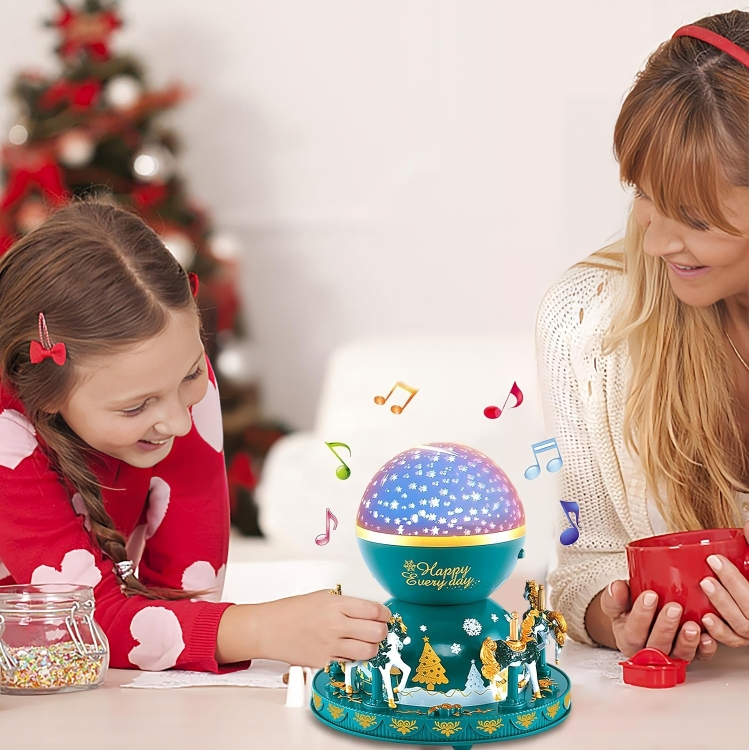 Παιδικό Διακοσμητικό Φωτιστικό Καρουζέλ με Προβολέα Αστεριών & Μουσική Παιδικό Διακοσμητικό Φωτιστικό Καρουζέλ με Προβολέα Αστεριών & Μουσική