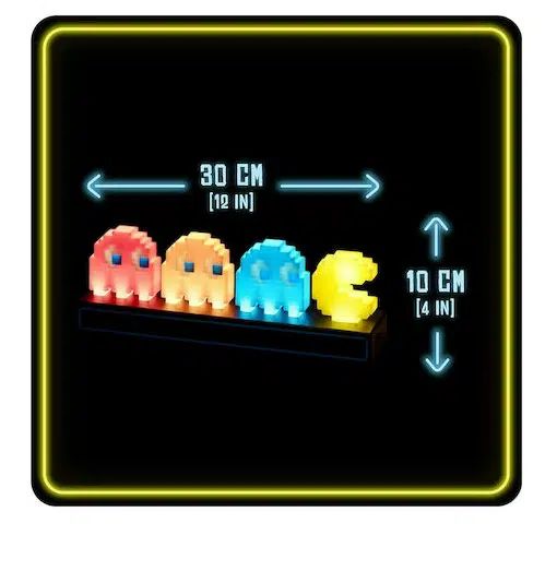 Παιδικό Διακοσμητικό Led Φωτιστικό Pac Man and Ghosts 30x10cm Πολύχρωμο Παιδικό Διακοσμητικό Led Φωτιστικό Pac Man and Ghosts 30x10cm Πολύχρωμο
