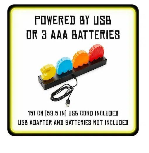 Παιδικό Διακοσμητικό Led Φωτιστικό Pac Man and Ghosts 30x10cm Πολύχρωμο Παιδικό Διακοσμητικό Led Φωτιστικό Pac Man and Ghosts 30x10cm Πολύχρωμο