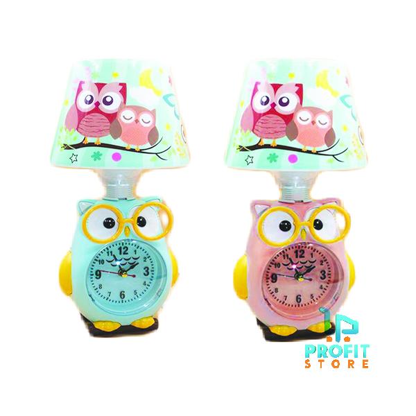 Παιδικό Επιτραπέζιο Φωτιστικό με Καπέλο – Πορτατίφ με Ρολόι και Σχέδιο Κουκουβάγια με Γυαλιά Ε14 Παιδικό Επιτραπέζιο Φωτιστικό με Καπέλο – Πορτατίφ με Ρολόι και Σχέδιο Κουκουβάγια με Γυαλιά Ε14