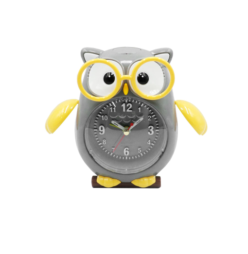 Παιδικό Επιτραπέζιο Ρολόι Μπαταρίας με Ξυπνητήρι σε Σχήμα Κουκουβάγιας Παιδικό Επιτραπέζιο Ρολόι Μπαταρίας με Ξυπνητήρι σε Σχήμα Κουκουβάγιας