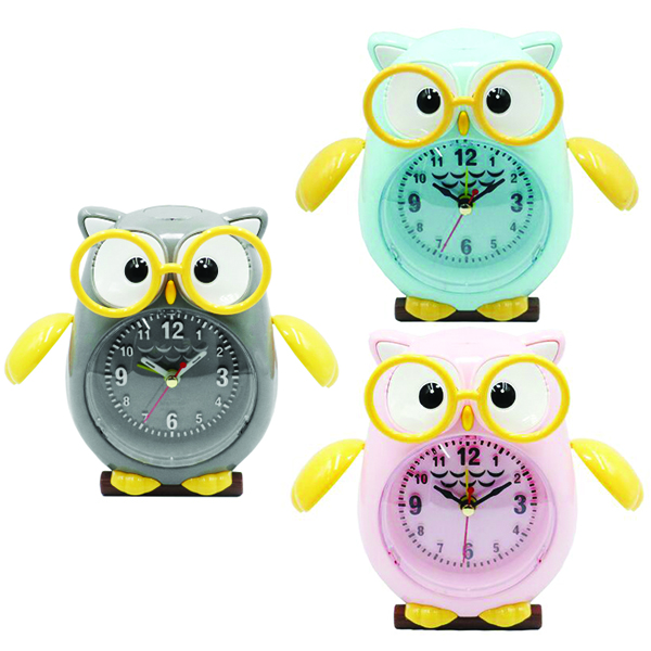 Παιδικό Επιτραπέζιο Ρολόι Μπαταρίας με Ξυπνητήρι σε Σχήμα Κουκουβάγιας Παιδικό Επιτραπέζιο Ρολόι Μπαταρίας με Ξυπνητήρι σε Σχήμα Κουκουβάγιας