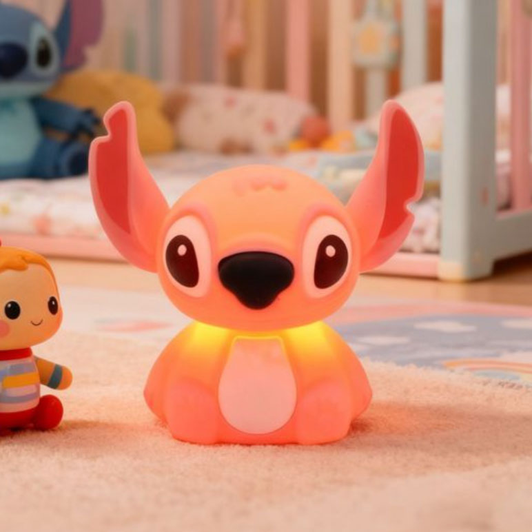 Παιδικό Φωτιστικό Νυκτός Σιλικόνης Τύπου Stitch / Angel με LED 7 Χρωμάτων & Λειτουργία Αφής Παιδικό Φωτιστικό Νυκτός Σιλικόνης Τύπου Stitch / Angel με LED 7 Χρωμάτων & Λειτουργία Αφής