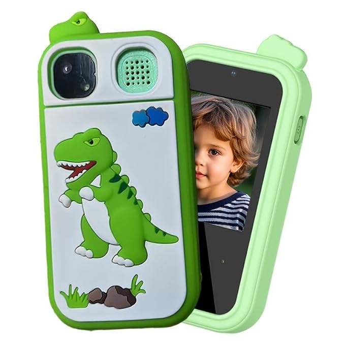 Παιδικό Κινητό Tηλέφωνο με Ενσωματωμένα Παιχνίδια και Κάμερα για Παιδιά 6+ Δεινοσαυράκι-Smartphone Παιδικό Κινητό Tηλέφωνο με Ενσωματωμένα Παιχνίδια και Κάμερα για Παιδιά 6+ Δεινοσαυράκι-Smartphone