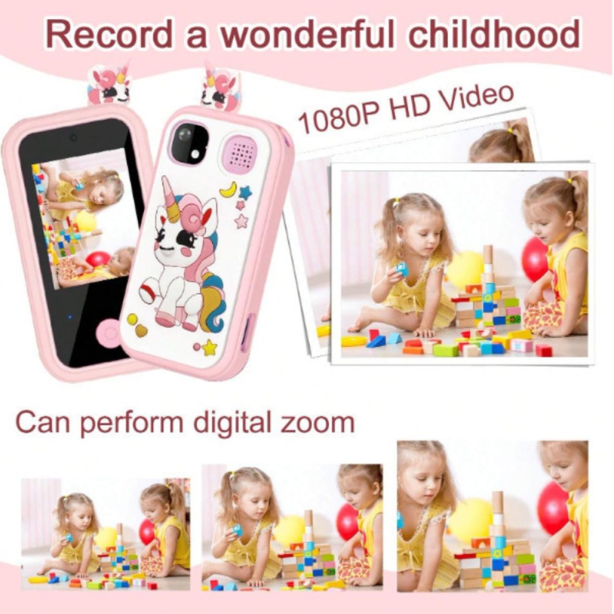 Παιδικό Κινητό Tηλέφωνο με Ενσωματωμένα Παιχνίδια και Κάμερα για Παιδιά 6+ Μωβ Μονόκερος-Smartphone Παιδικό Κινητό Tηλέφωνο με Ενσωματωμένα Παιχνίδια και Κάμερα για Παιδιά 6+ Μωβ Μονόκερος-Smartphone