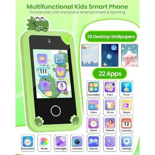 Παιδικό Κινητό Τηλέφωνο με Κάμερα, Οθόνη Αφής & Παιχνίδια 6+ Παιδικό Κινητό Τηλέφωνο με Κάμερα, Οθόνη Αφής & Παιχνίδια 6+