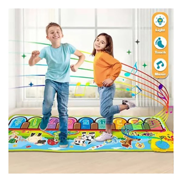 Παιδικό Πιάνο Δαπέδου με Σχέδιο Ζωάκια 85x30cm Παιδικό Πιάνο Δαπέδου με Σχέδιο Ζωάκια 85x30cm