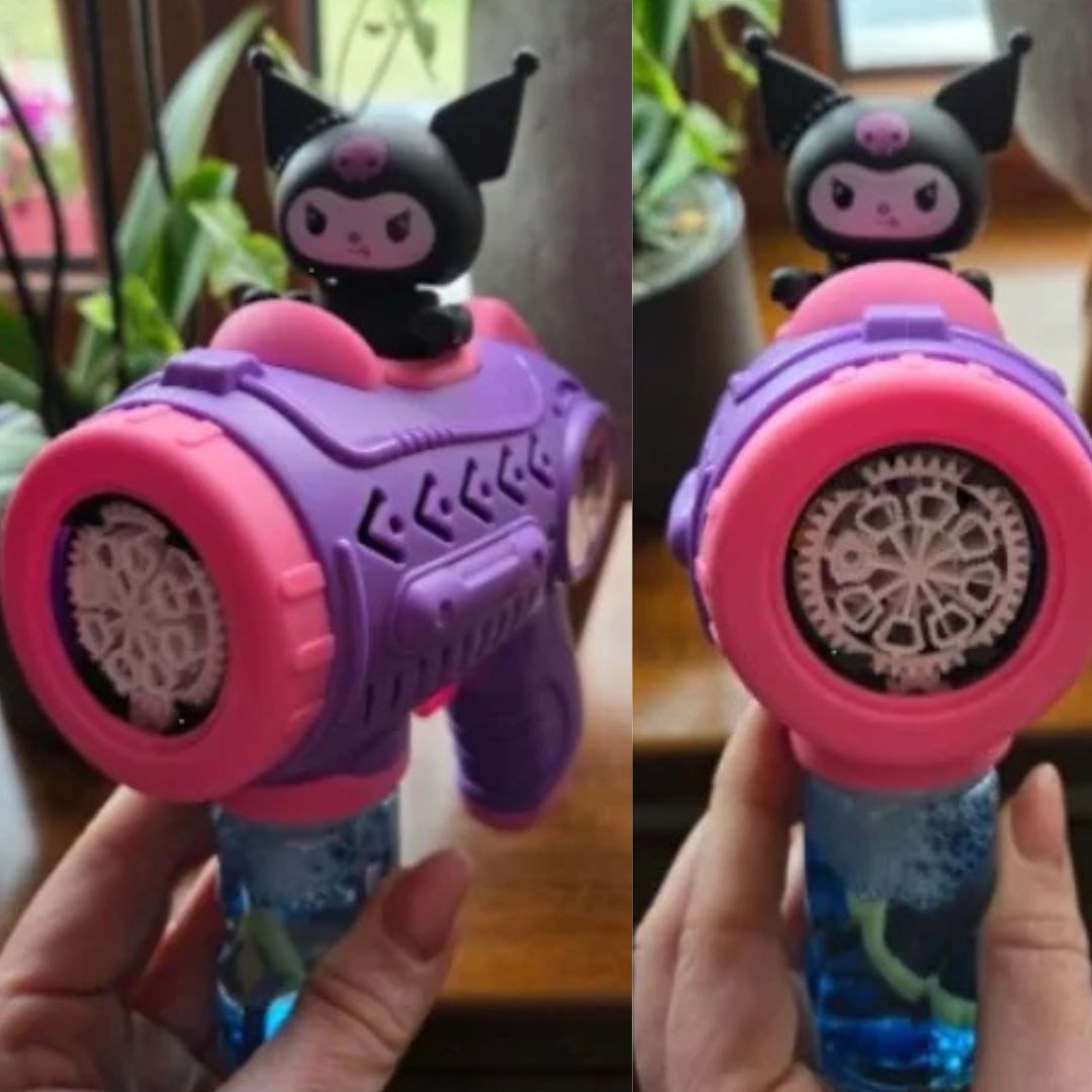 Παιδικό Πιστόλι Χειρός για Μπουρμπουλήθρες Με Μπαταρία Kuromi Παιδικό Πιστόλι Χειρός για Μπουρμπουλήθρες Με Μπαταρία Kuromi