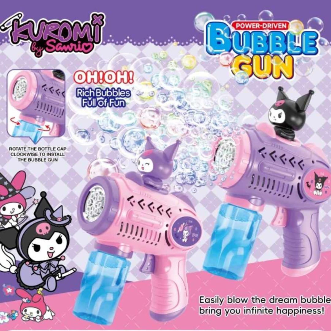 Παιδικό Πιστόλι Χειρός για Μπουρμπουλήθρες Με Μπαταρία Kuromi Παιδικό Πιστόλι Χειρός για Μπουρμπουλήθρες Με Μπαταρία Kuromi