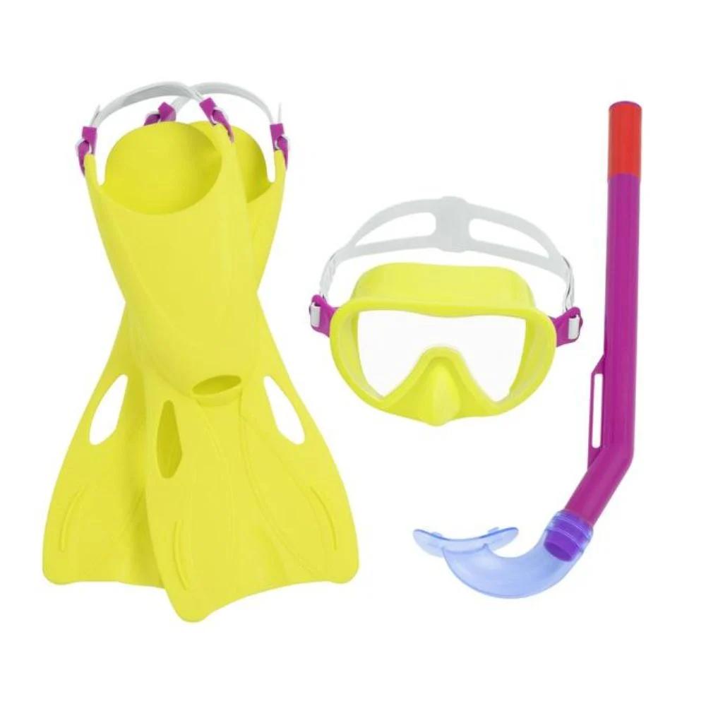 Παιδικό Σετ Με Μάσκα Θαλάσσης,Αναπνευστήρα Και Βατραχοπέδιλα Bestway Παιδικό Σετ Με Μάσκα Θαλάσσης,Αναπνευστήρα Και Βατραχοπέδιλα Bestway