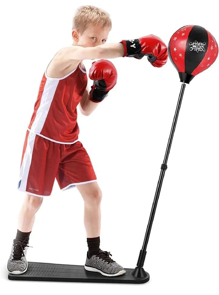 Παιδικό Σετ Πυγμαχίας με Σάκο, Γάντια & Πλατφόρμα για Σταθερότητα Παιδικό Σετ Πυγμαχίας με Σάκο, Γάντια & Πλατφόρμα για Σταθερότητα
